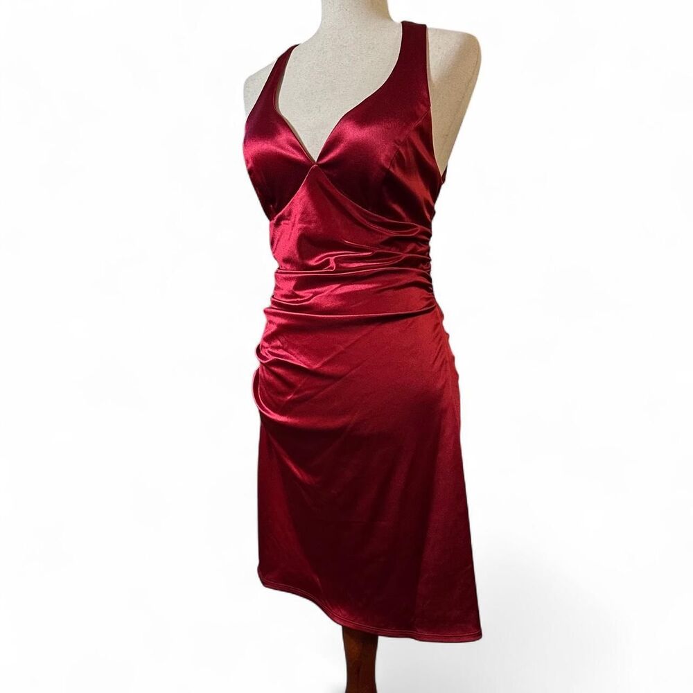 B-darlin Women's Red and Burgundy Dress